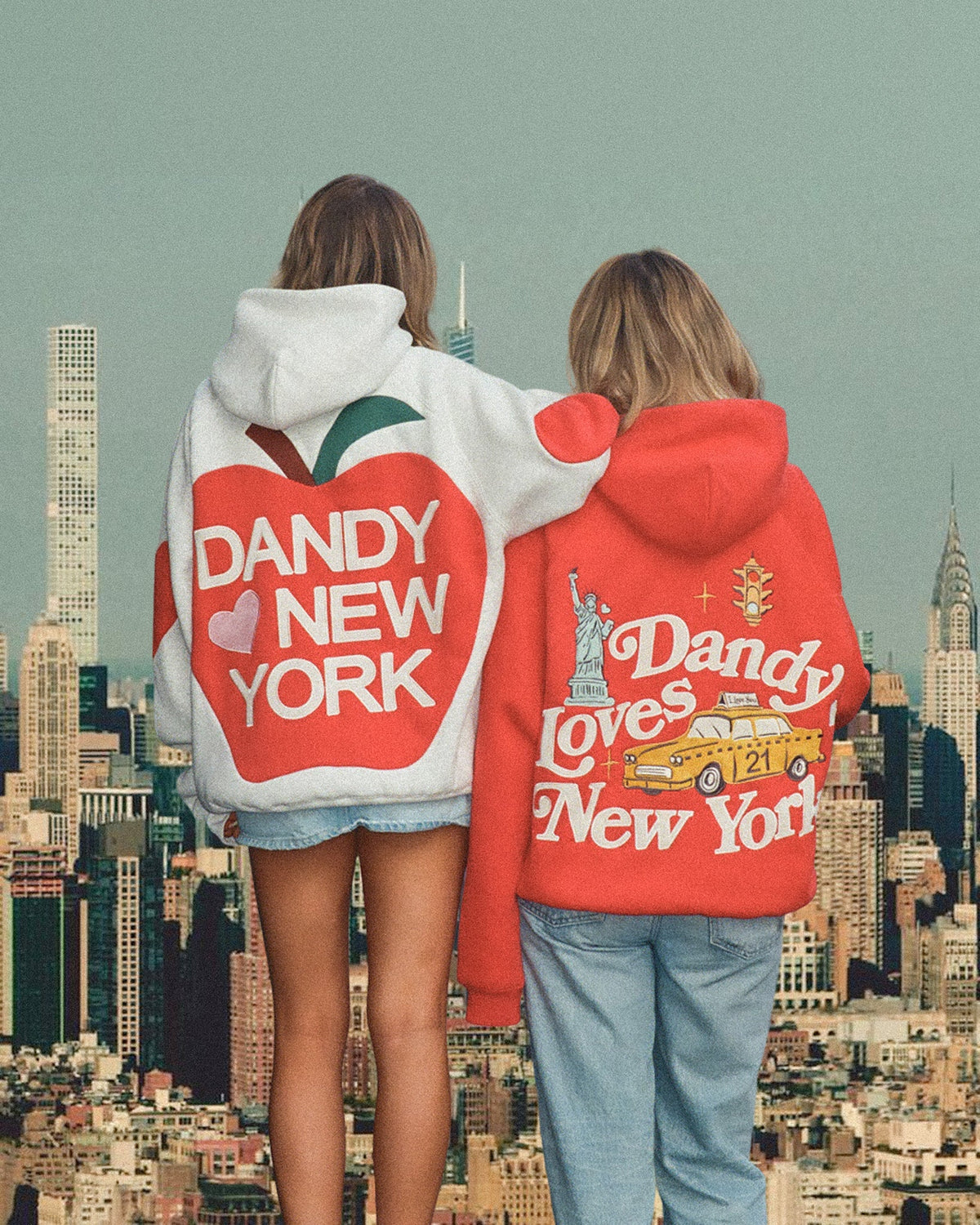 Big Apple Oversized Lux Hoodie in Heather Gray