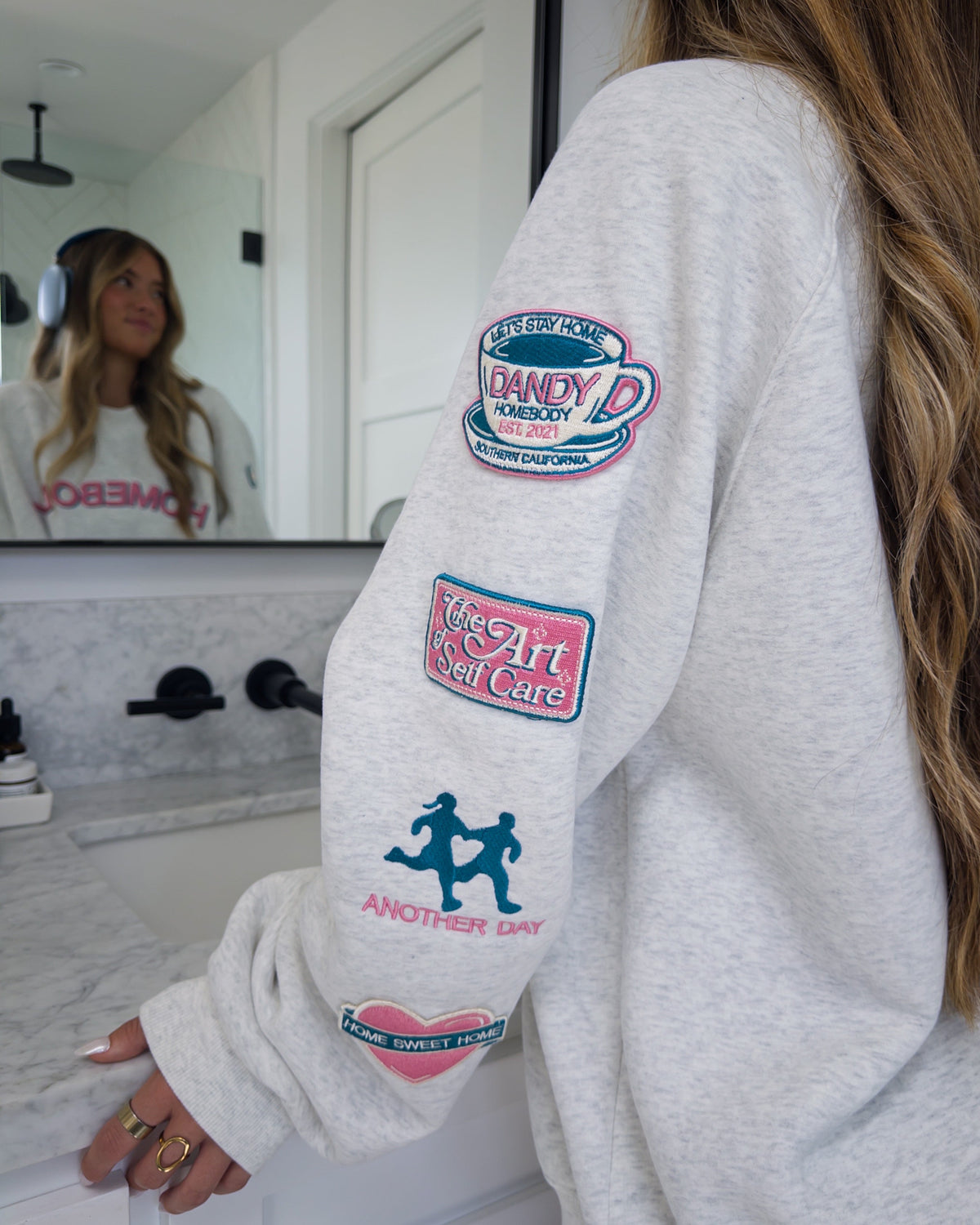 Homebody Mockneck in Heather Gray
