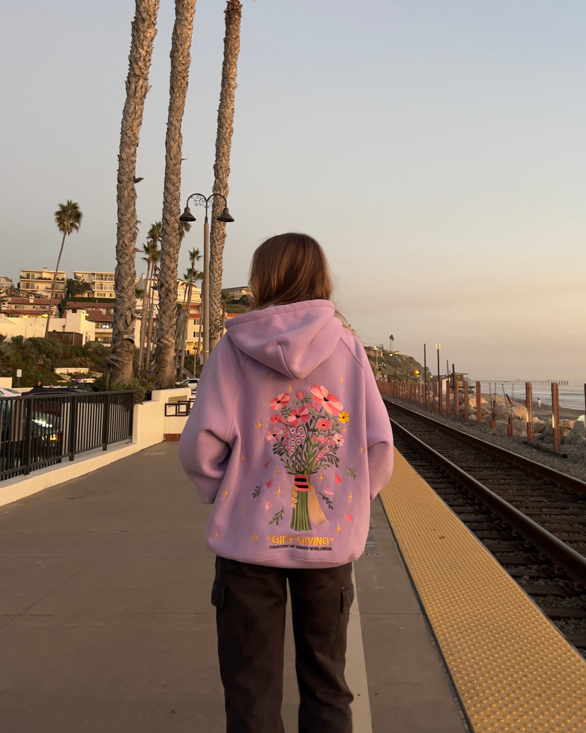 Gift Giving Oversized Lux Hoodie in Lavender