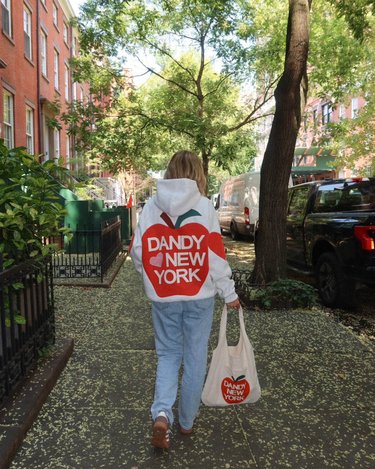 Big Apple Oversized Lux Hoodie in Heather Gray