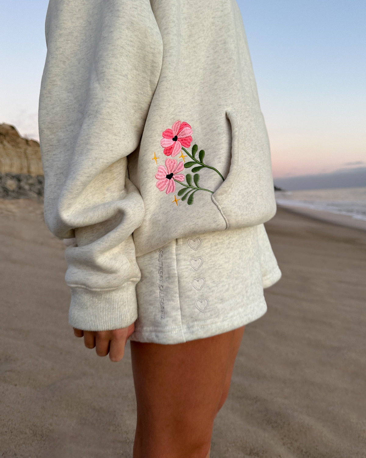 Lover Sweat Shorts in Heather Gray