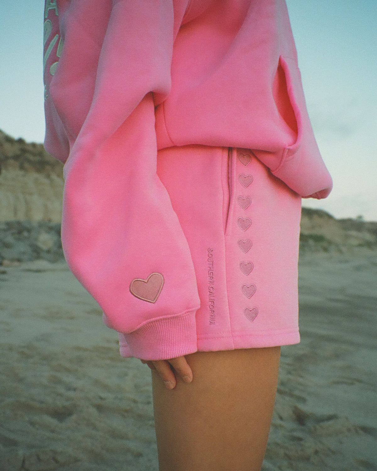 Lover Sweat Shorts in Pink
