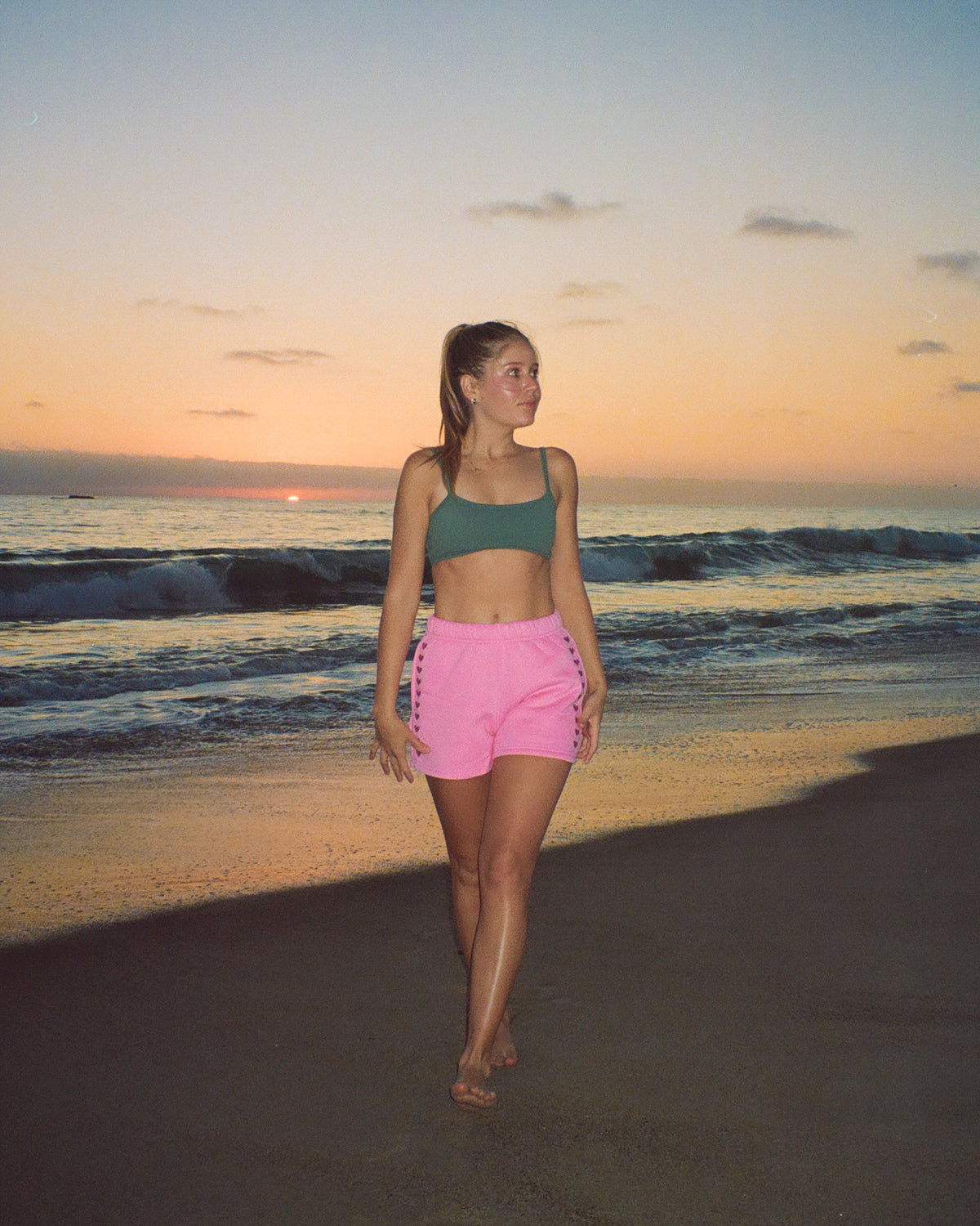 Lover Sweat Shorts in Pink