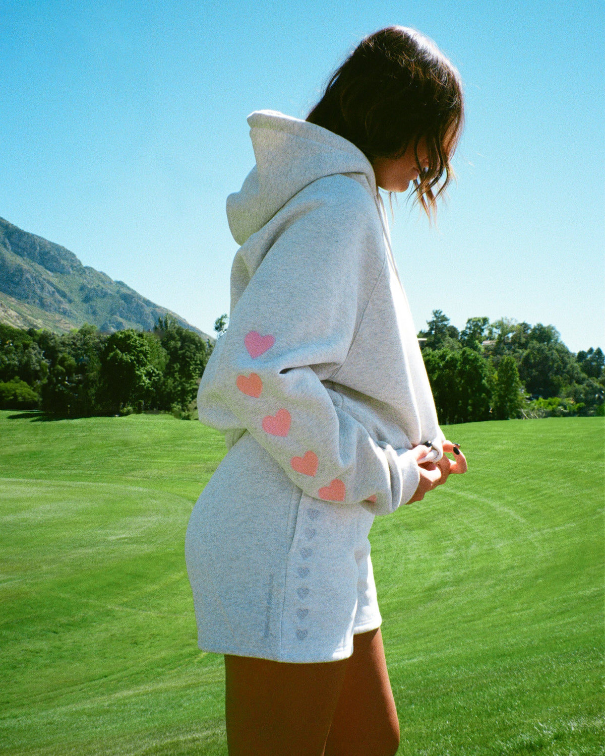 Lover Sweat Shorts in Heather Gray