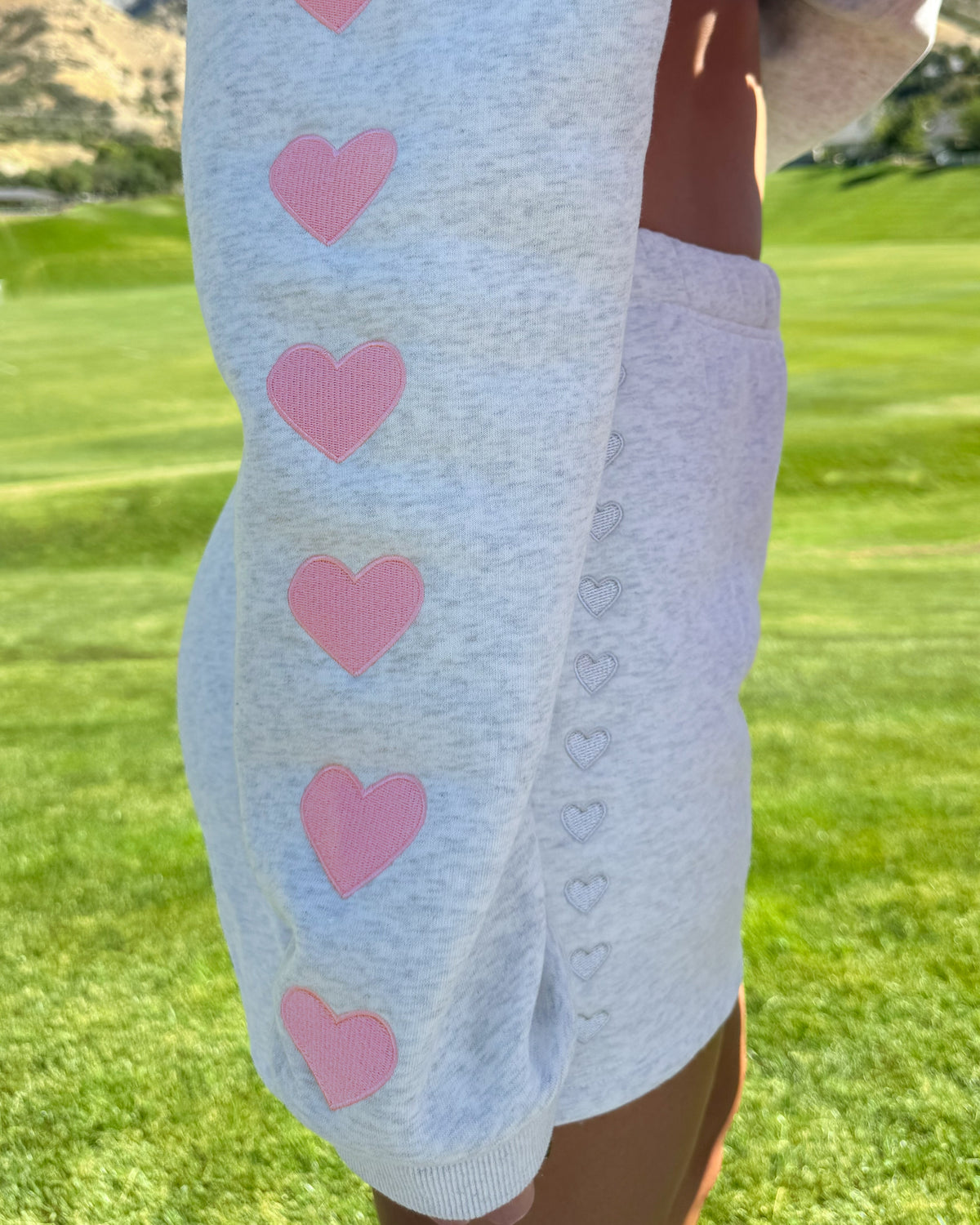Lover Sweat Shorts in Heather Gray