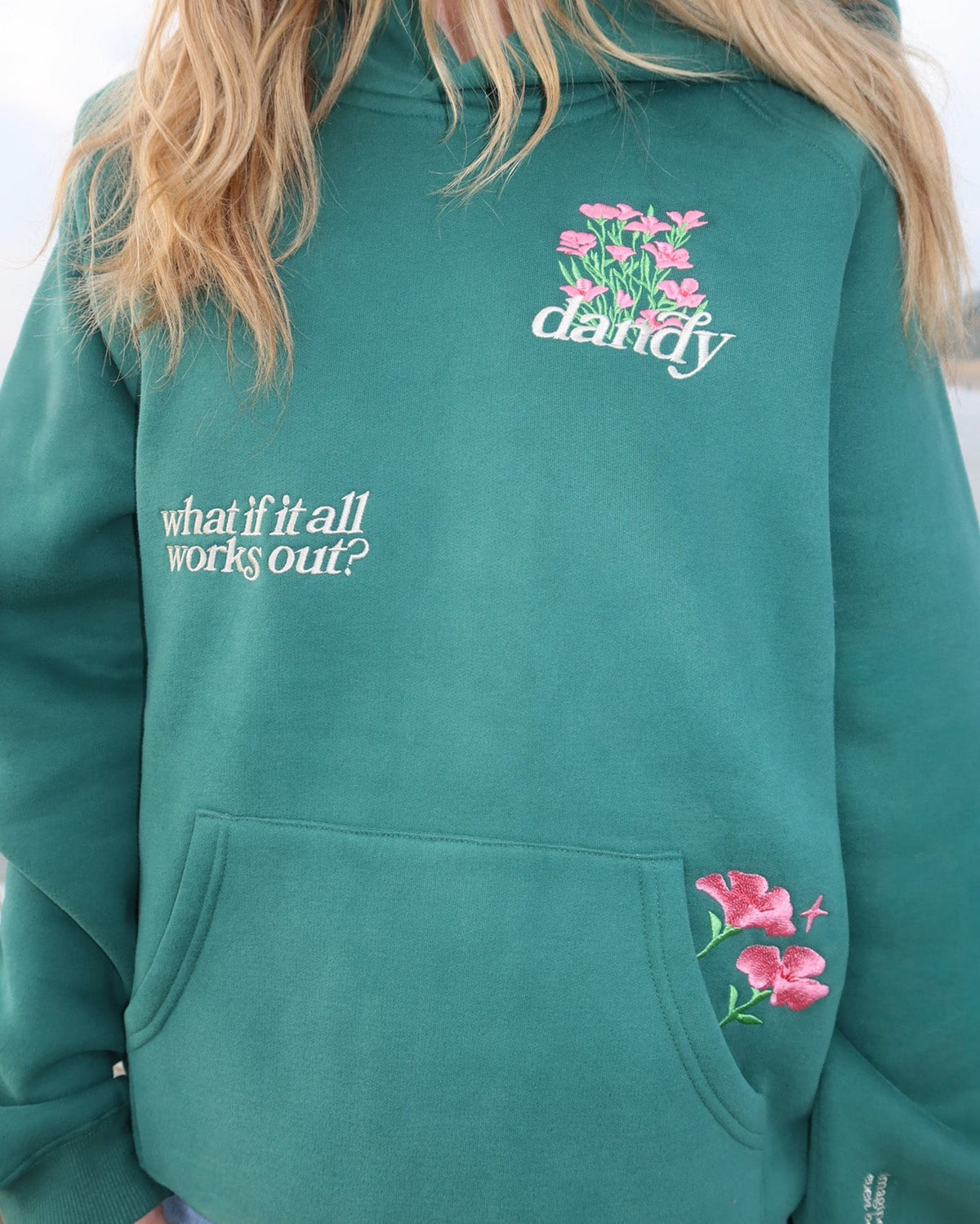 What If Oversized Lux Hoodie in Green