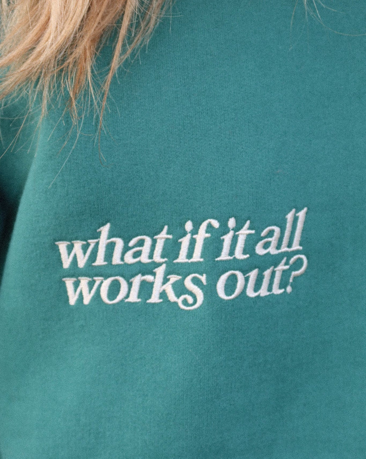 What If Oversized Lux Hoodie in Green