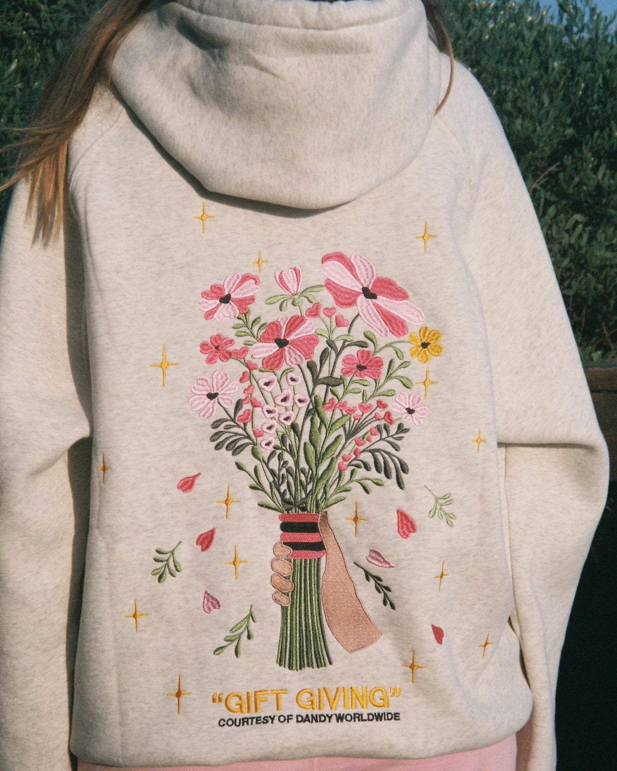Gift Giving Oversized Lux Hoodie in Heather Gray