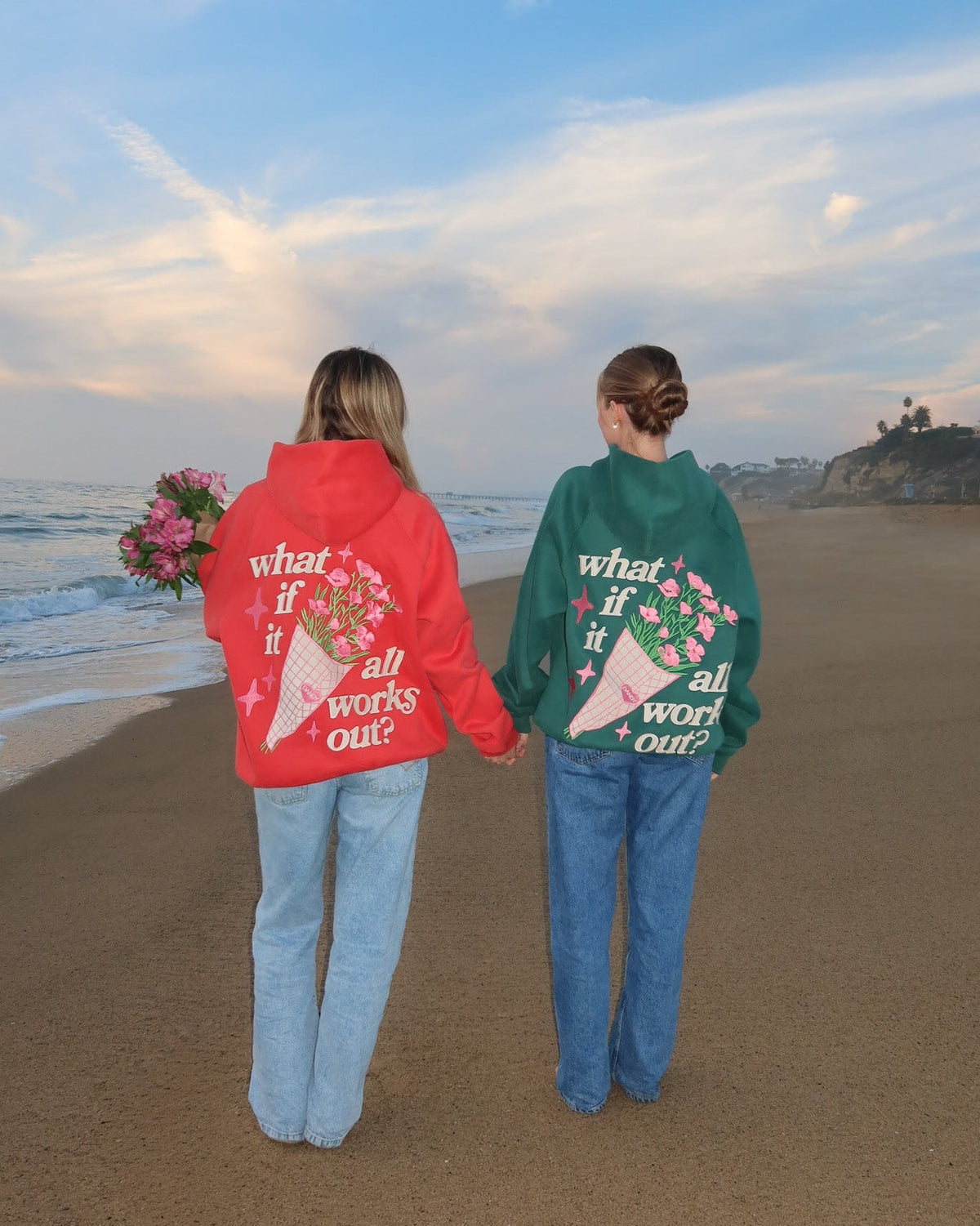 What If Oversized Lux Hoodie in Red