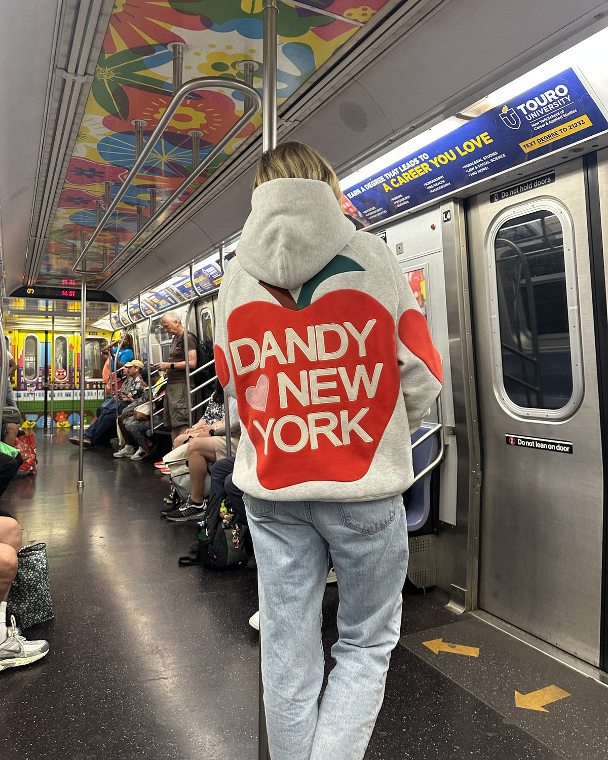 Big Apple Oversized Lux Hoodie in Heather Gray