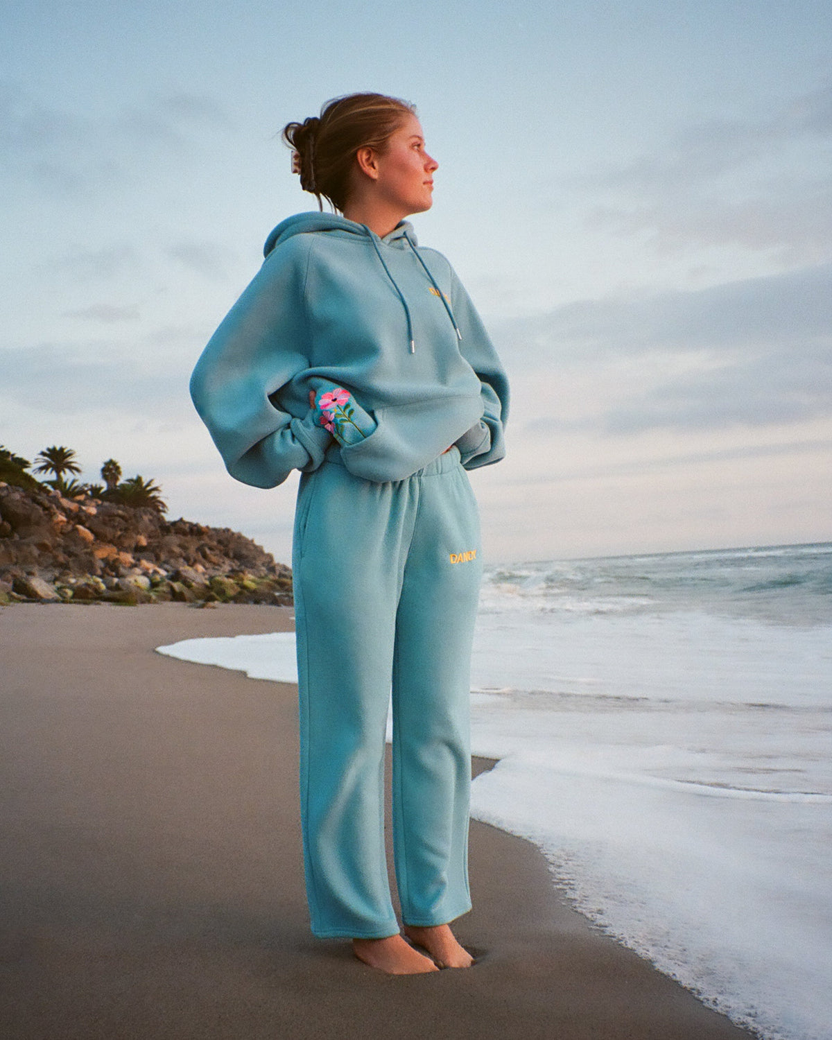 Gift Giving Sweatpants in Blue