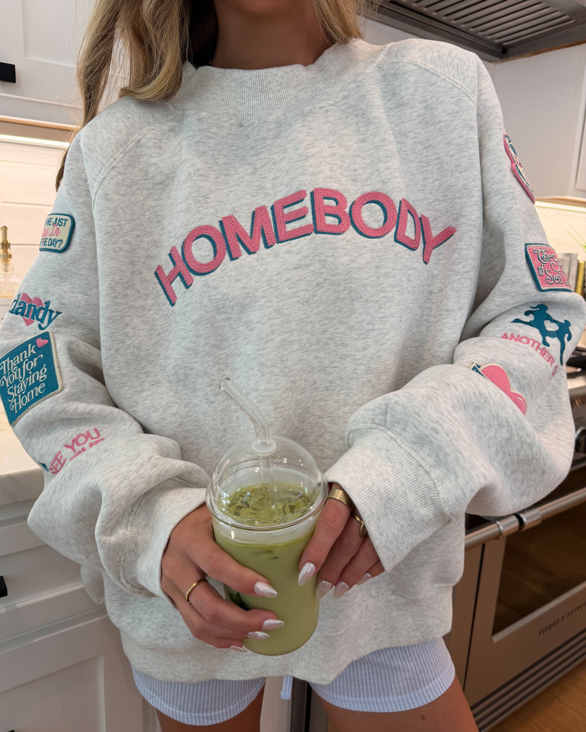 Homebody Mockneck in Heather Gray