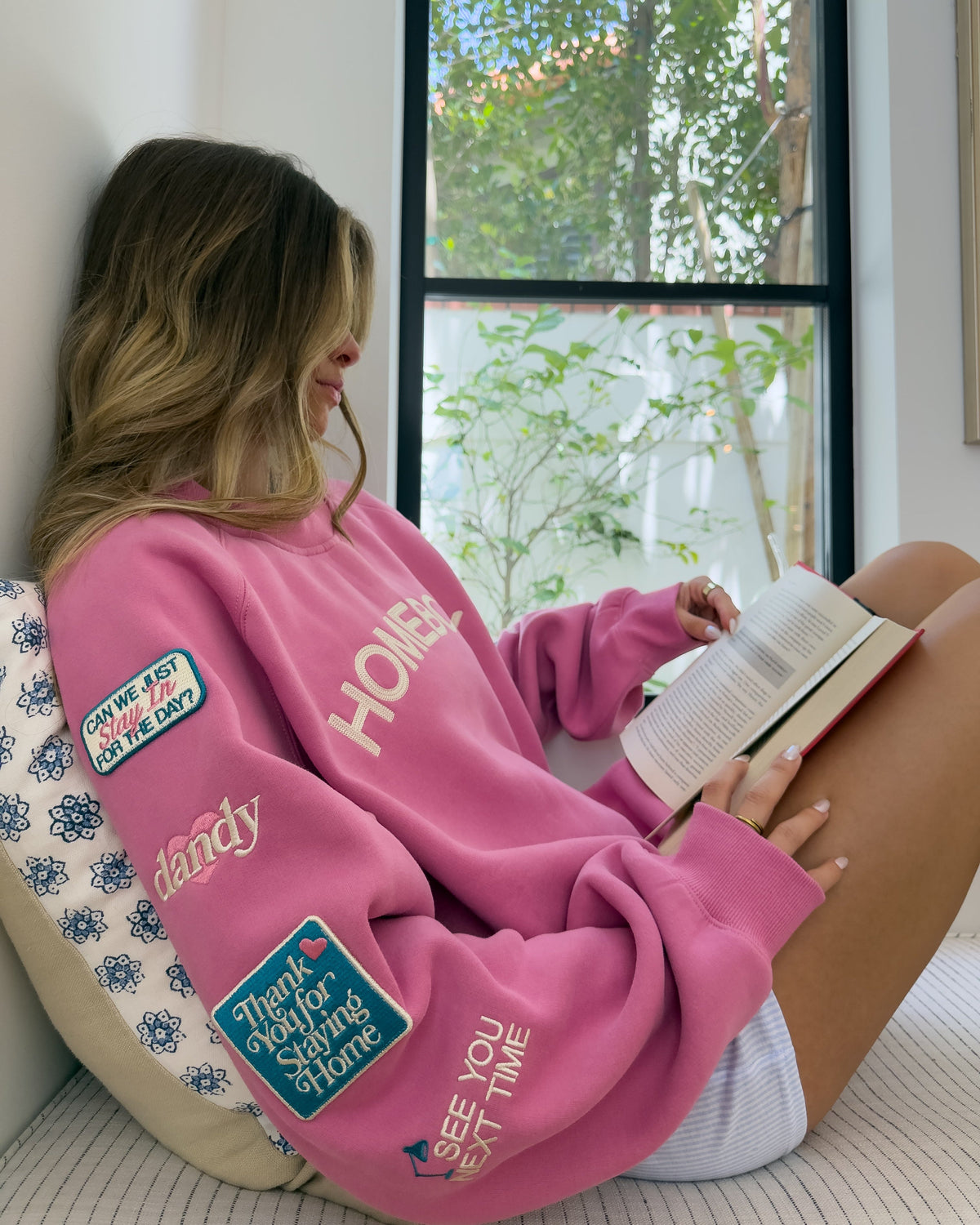 Homebody Mockneck in Pink