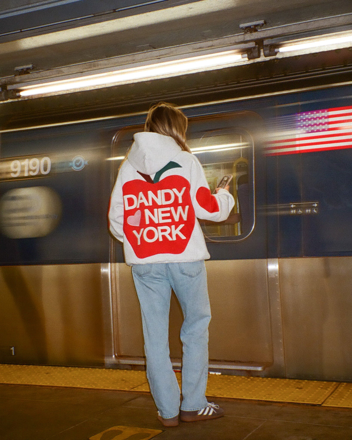 Big Apple Oversized Lux Hoodie in Heather Gray