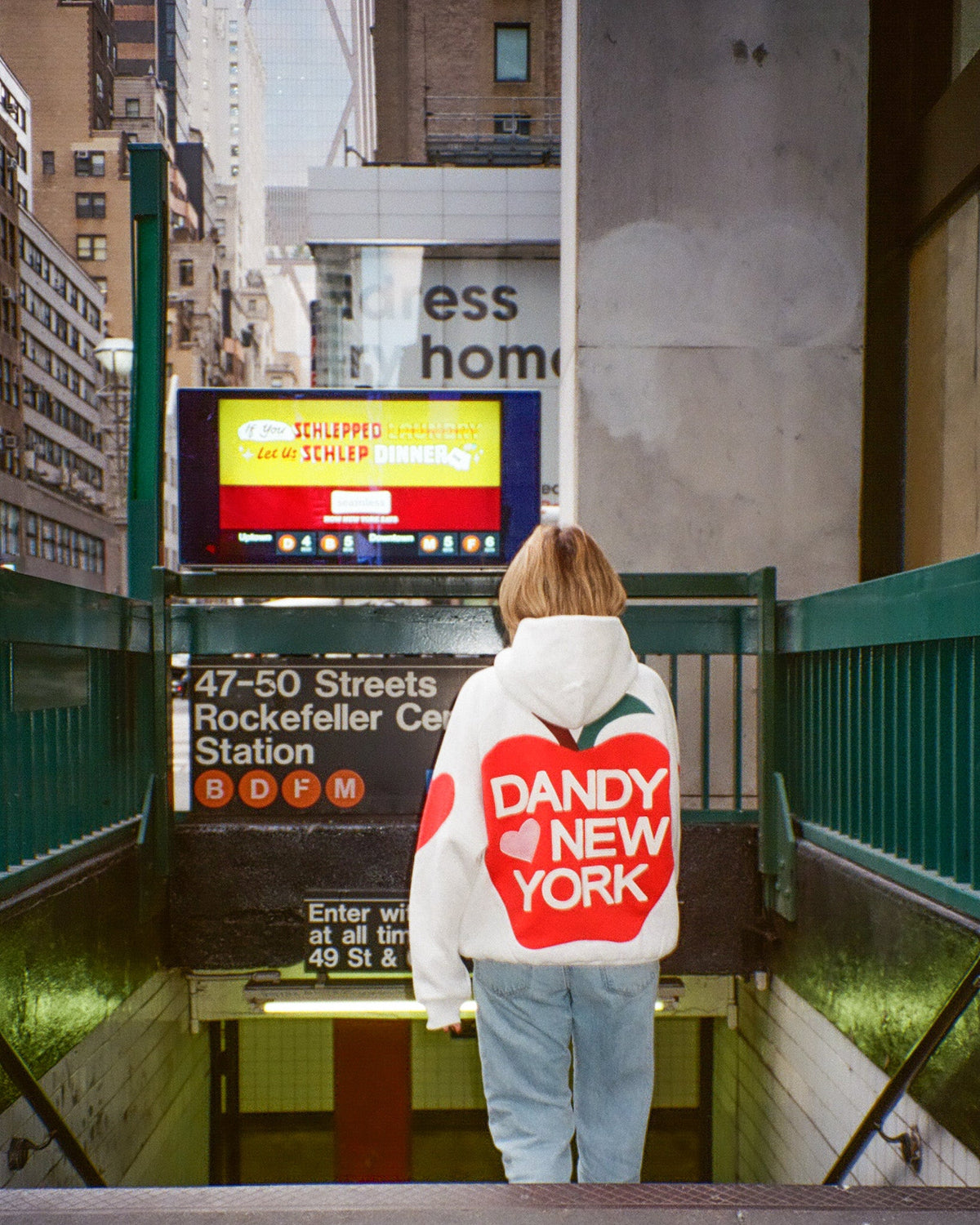 Big Apple Oversized Lux Hoodie in Heather Gray