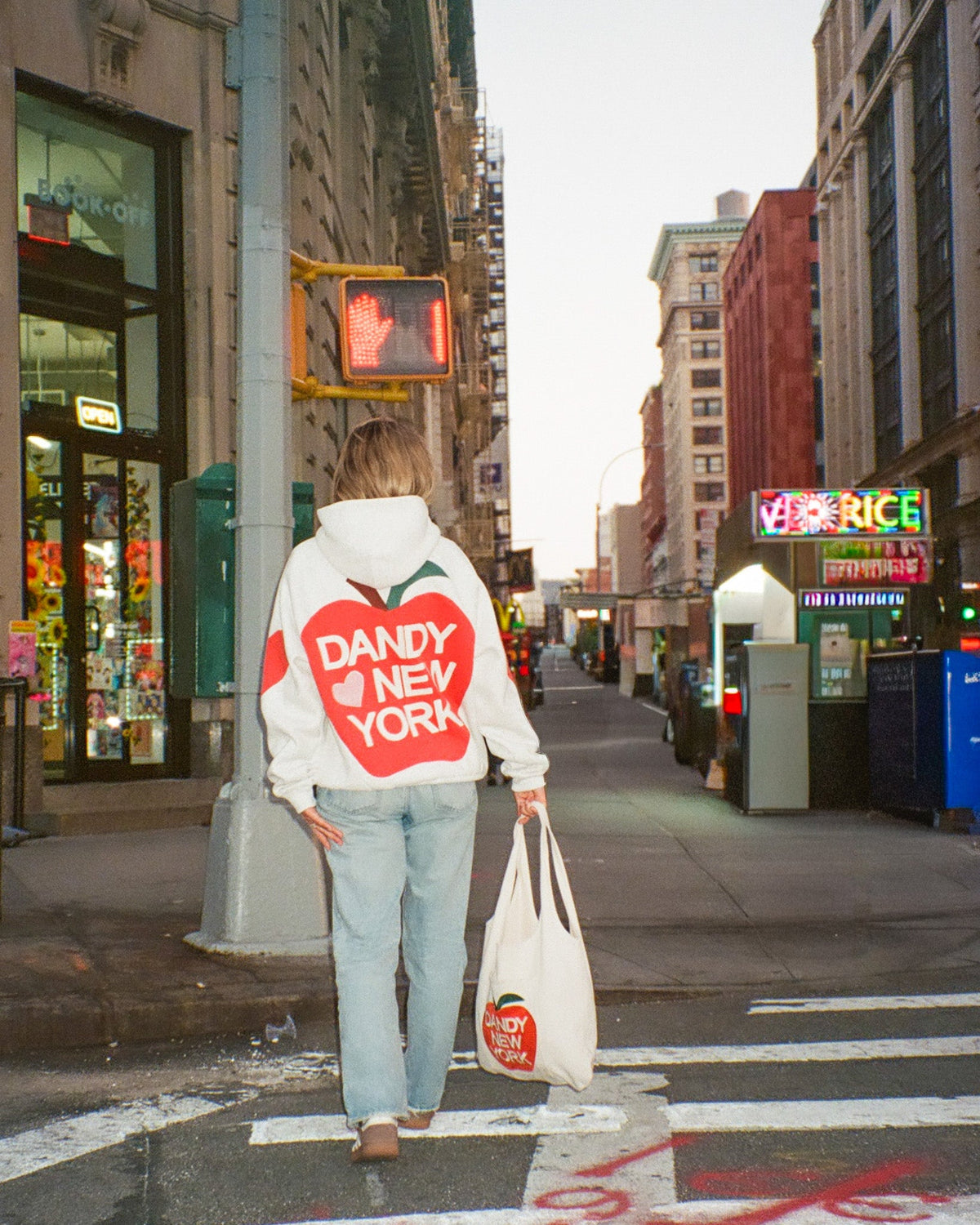 Big Apple Oversized Lux Hoodie in Heather Gray