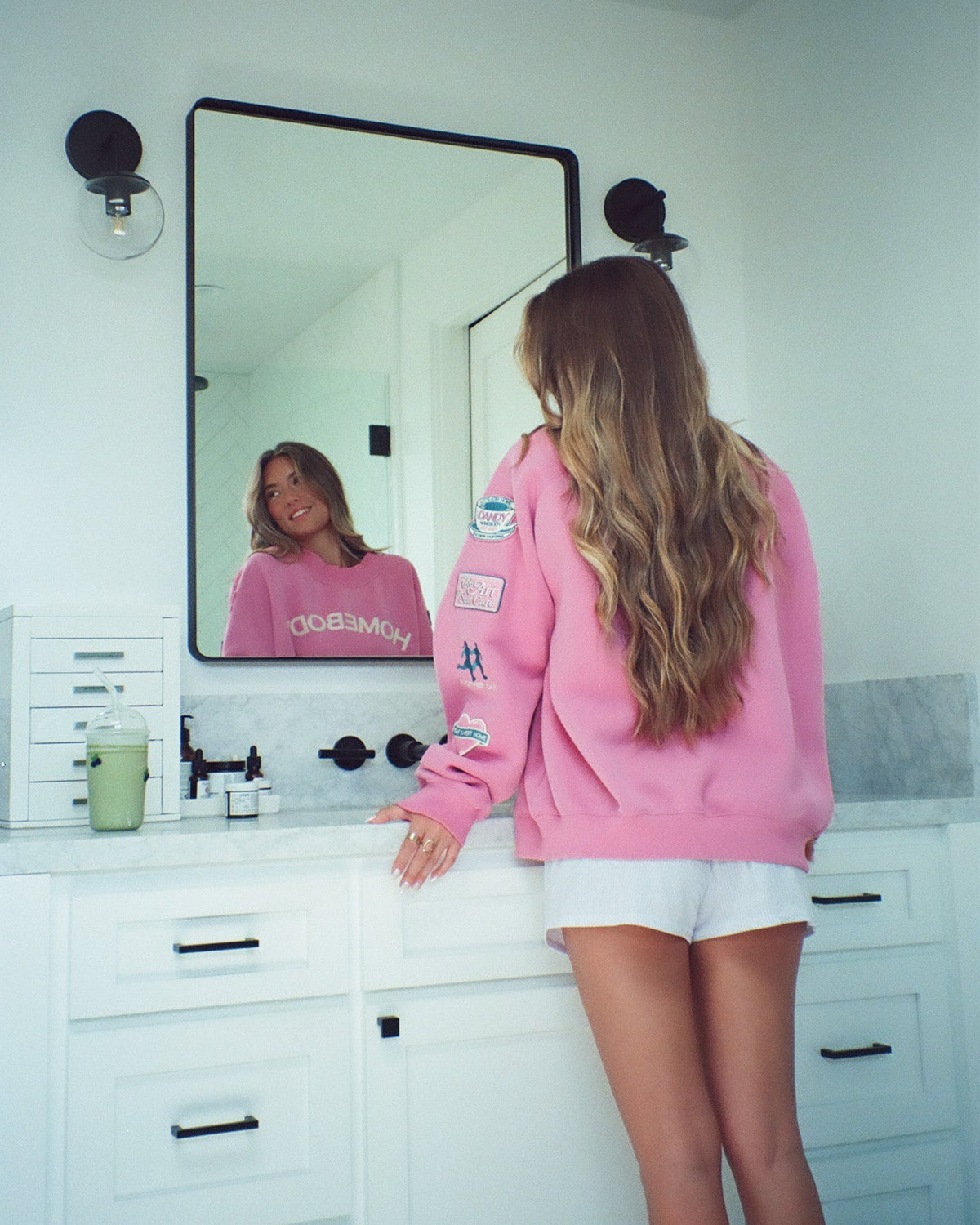 Homebody Mockneck in Pink
