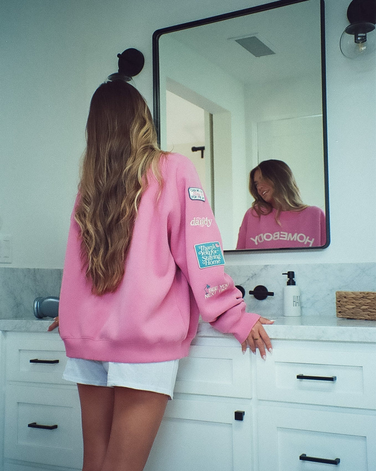 Homebody Mockneck in Pink