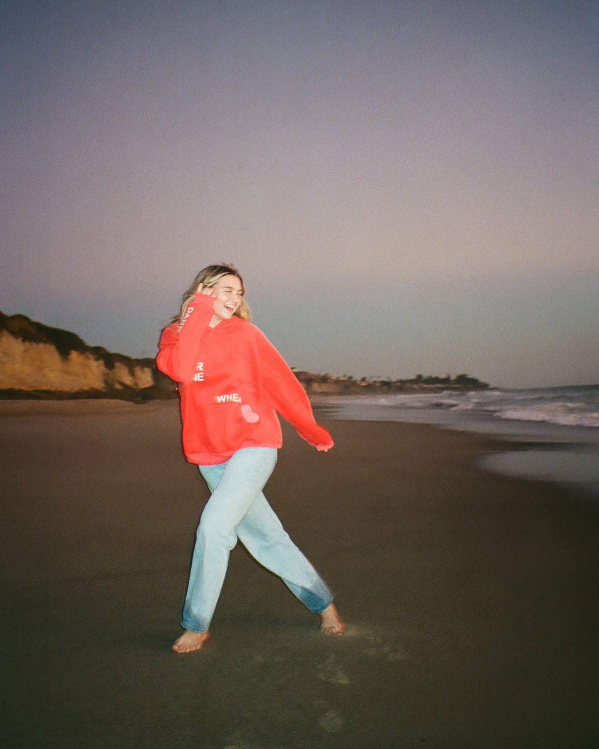 All my Friends Oversized Lux Hoodie in Red