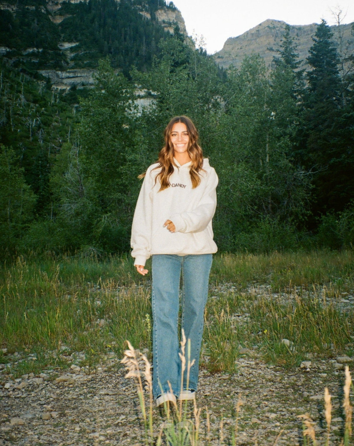 Lets Go On An Adventure Oversized Lux Hoodie in Heather Gray