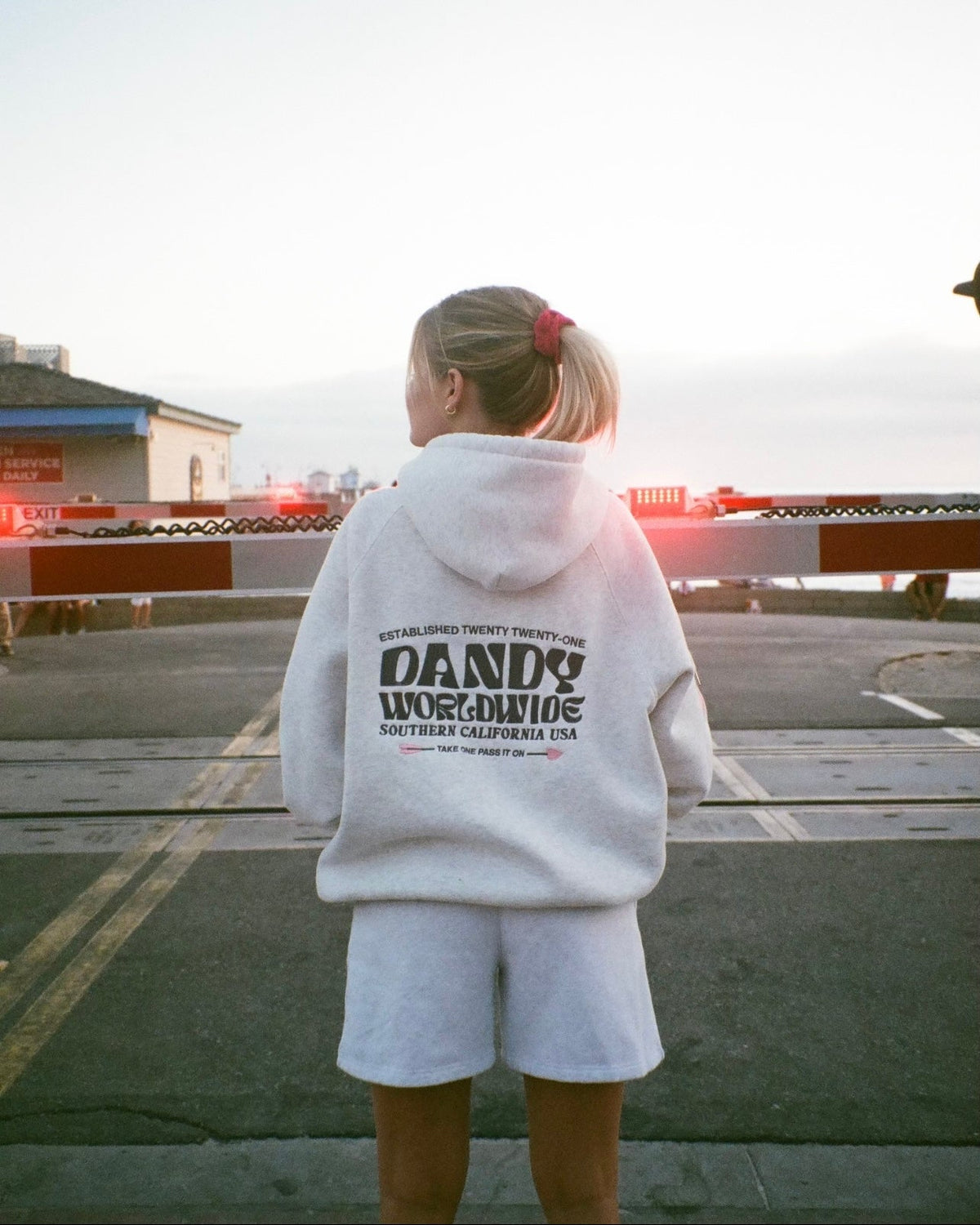 Heart on My Sleeve Oversized Lux Hoodie in Heather Gray
