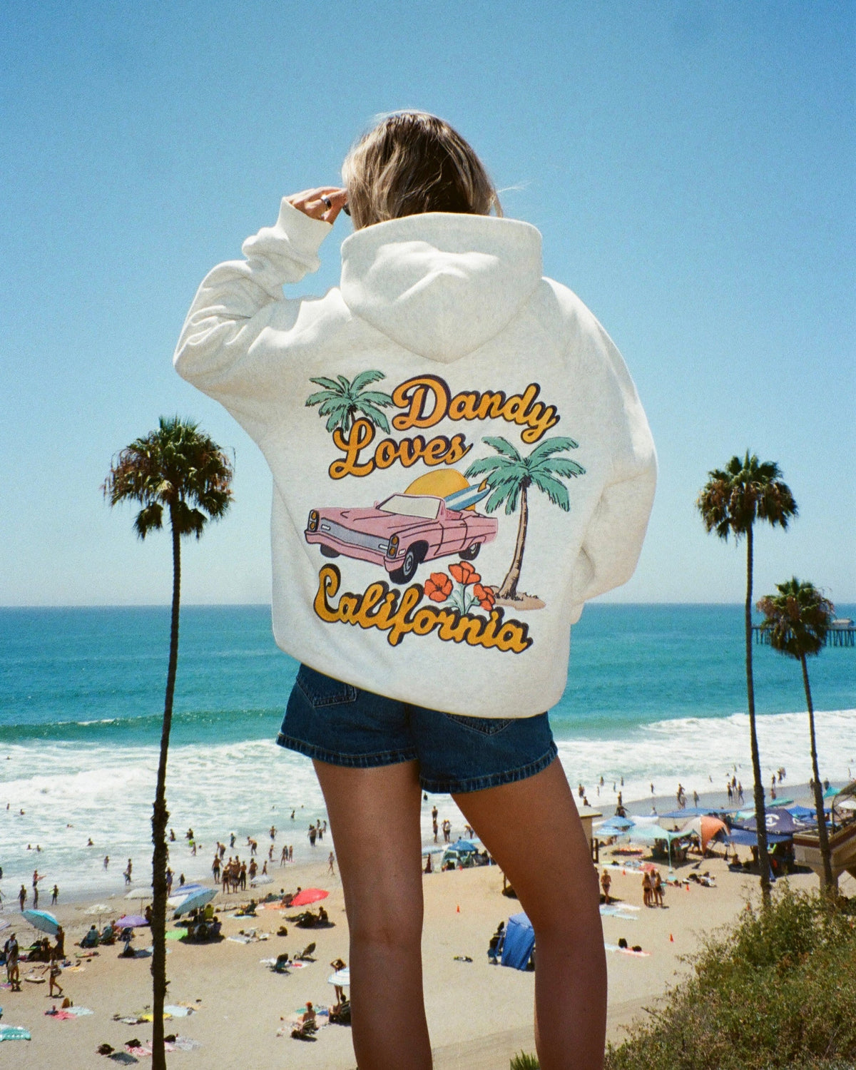 California Oversized Lux Hoodie in Heather Grey
