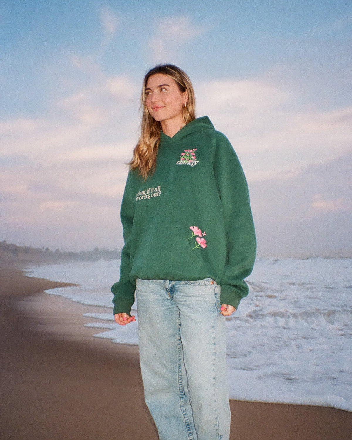 What If Oversized Lux Hoodie in Green