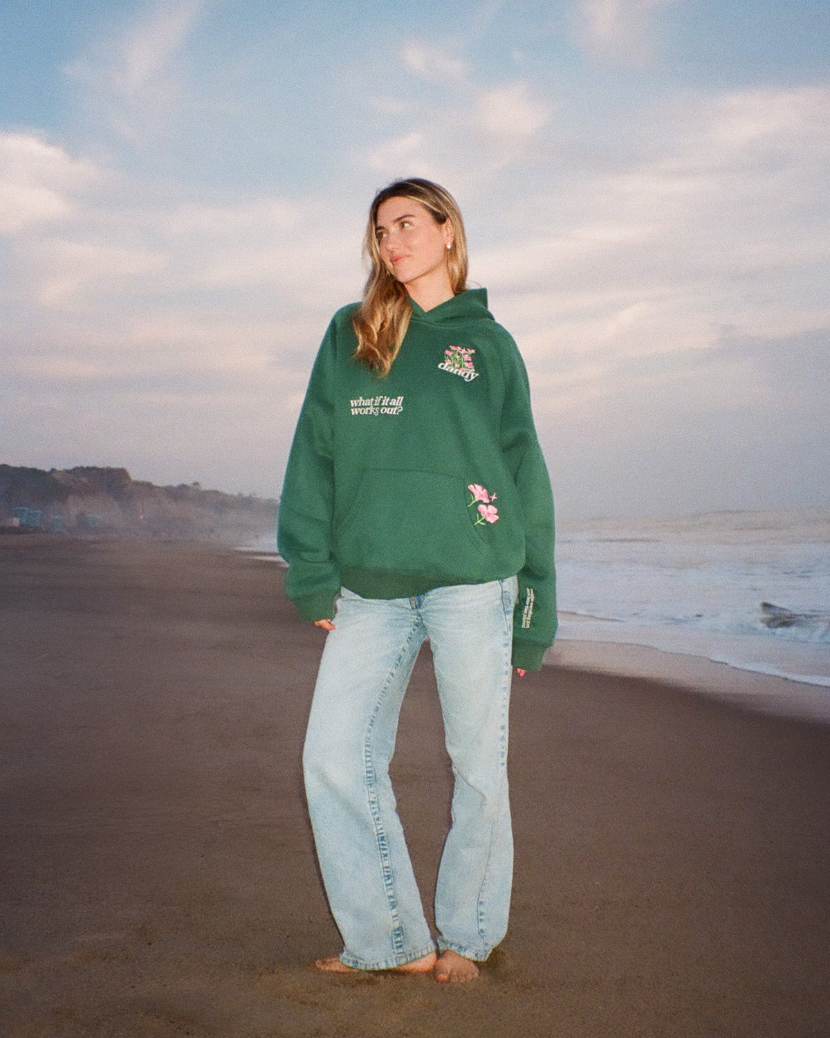 What If Oversized Lux Hoodie in Green