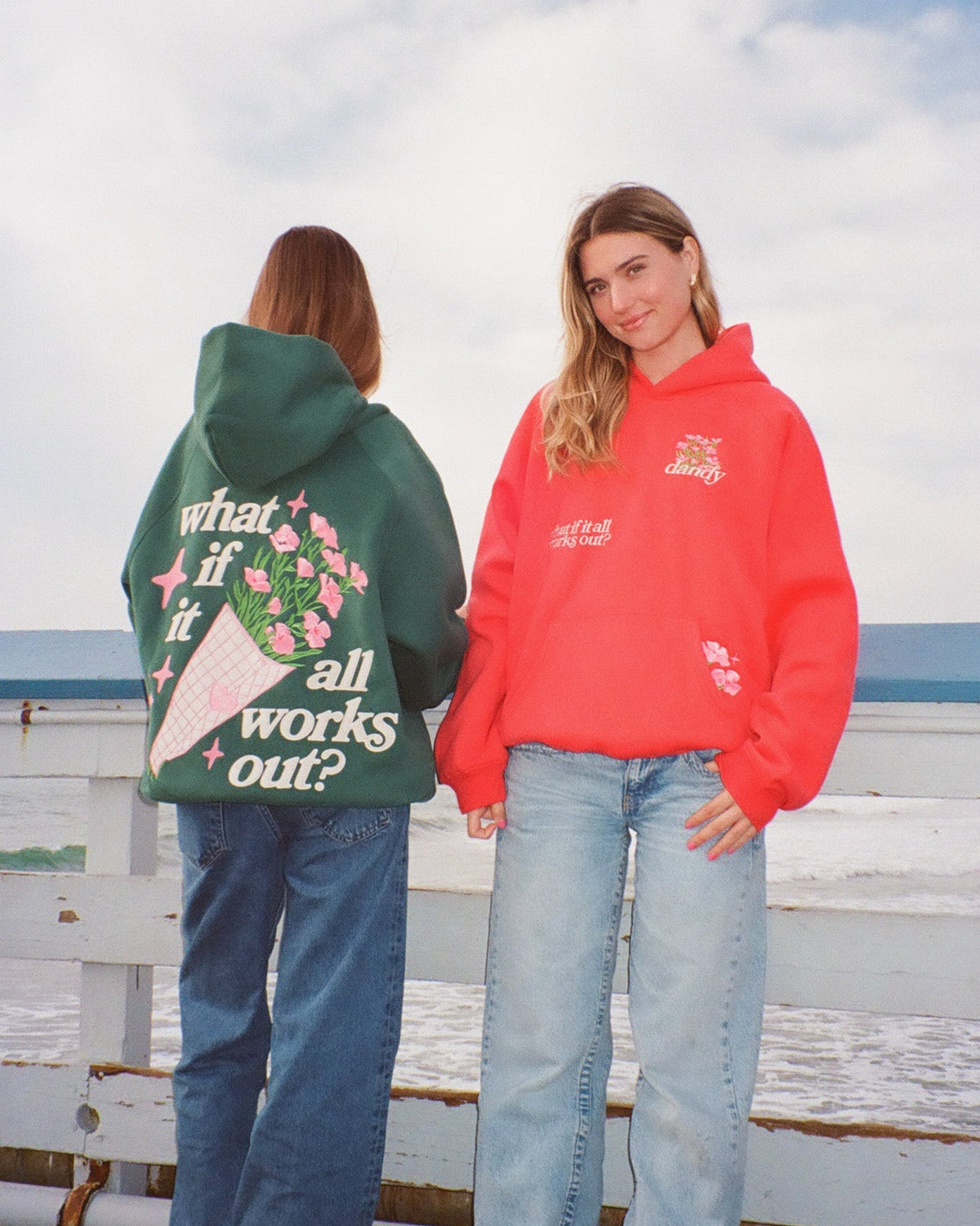 What If Oversized Lux Hoodie in Red