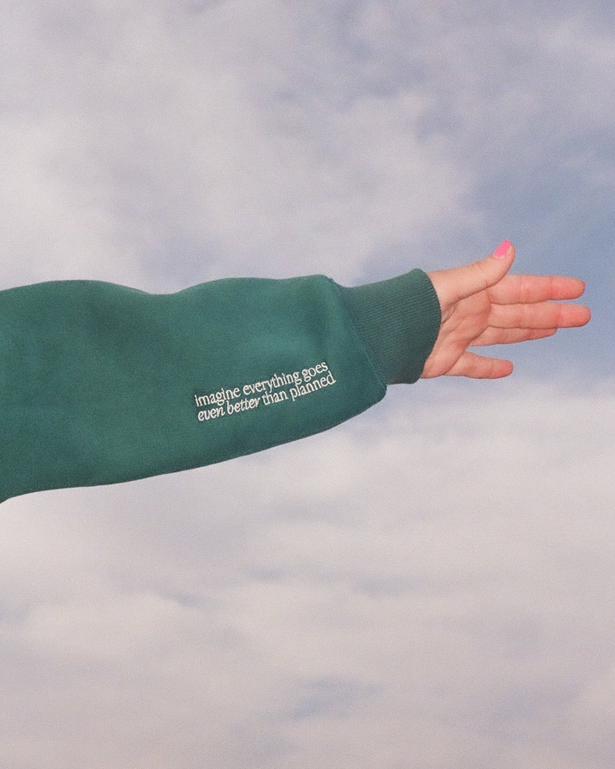 What If Oversized Lux Hoodie in Green