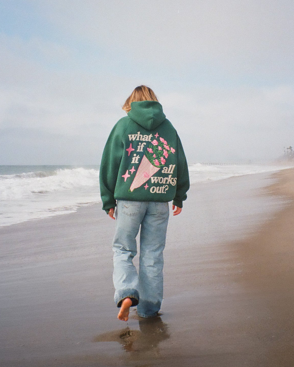 What If Oversized Lux Hoodie in Green