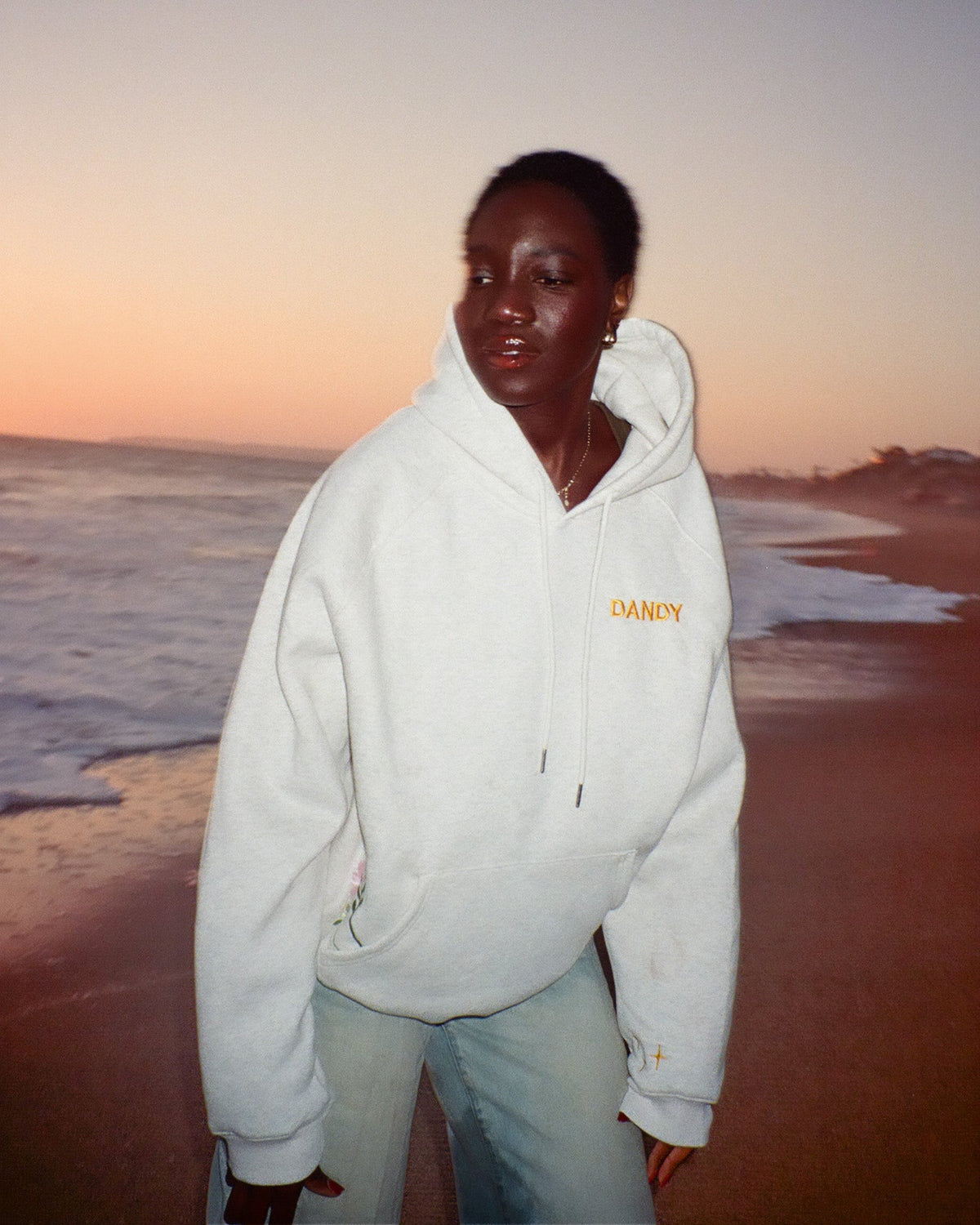 Gift Giving Oversized Lux Hoodie in Heather Gray