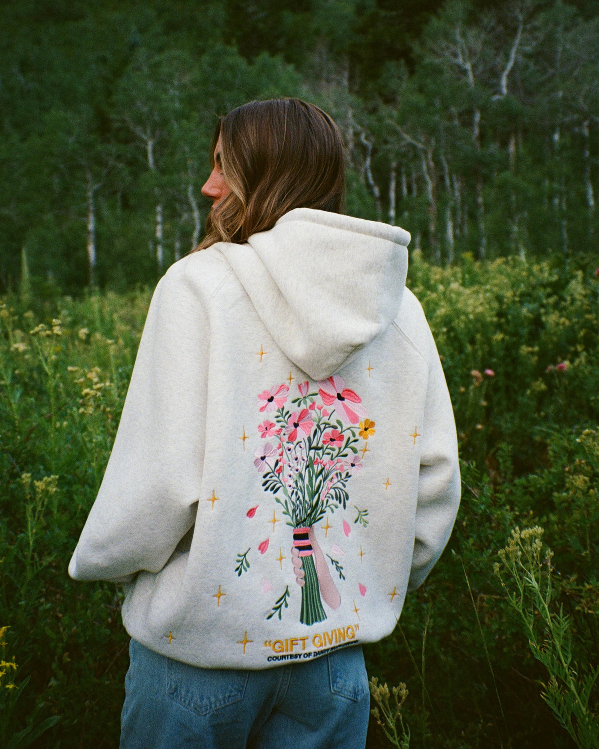 Gift Giving Oversized Lux Hoodie in Heather Gray