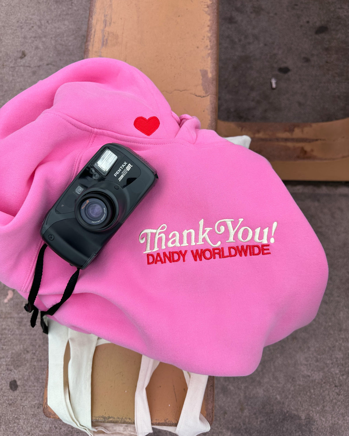 Quality Time Oversized Lux Hoodie in Pink