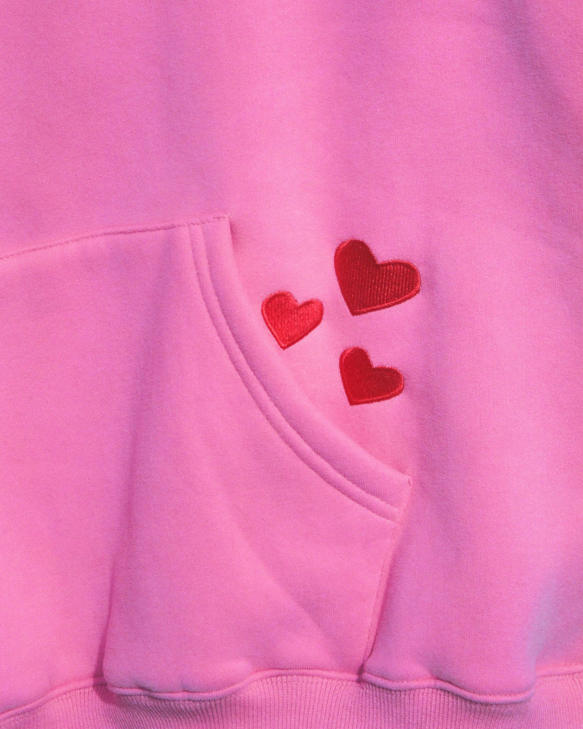 Quality Time Oversized Lux Hoodie in Pink