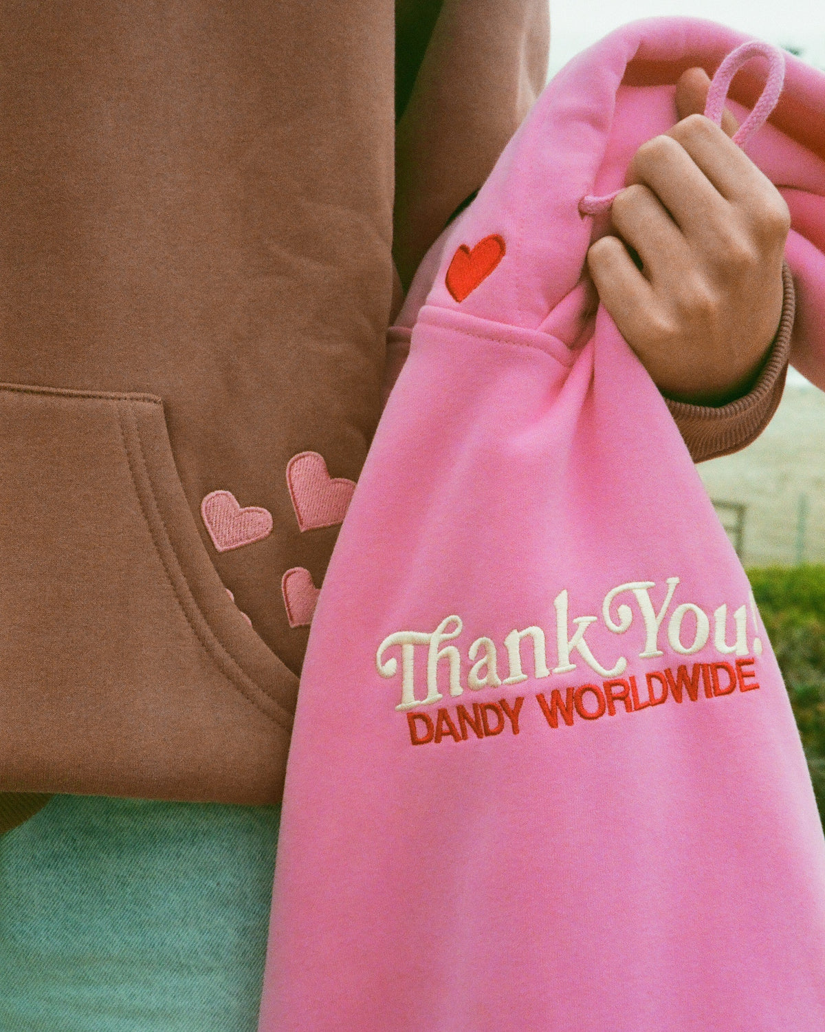 Quality Time Oversized Lux Hoodie in Pink
