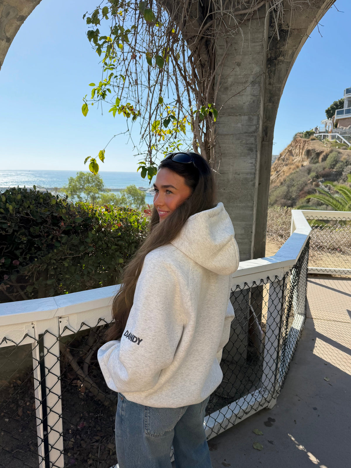 Basics Oversized Lux Hoodie in Heather Grey