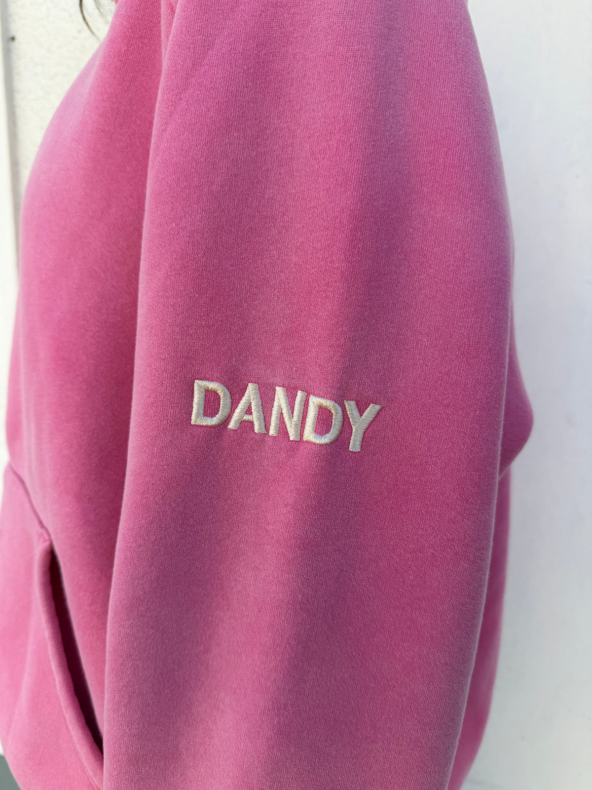 Basics Oversized Lux Hoodie in Vintage Washed Pink
