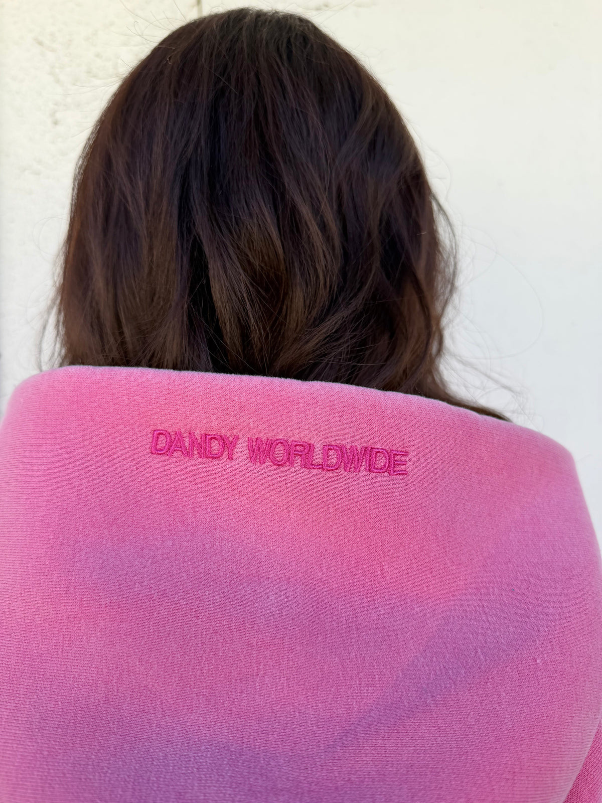 Basics Oversized Lux Hoodie in Vintage Washed Pink