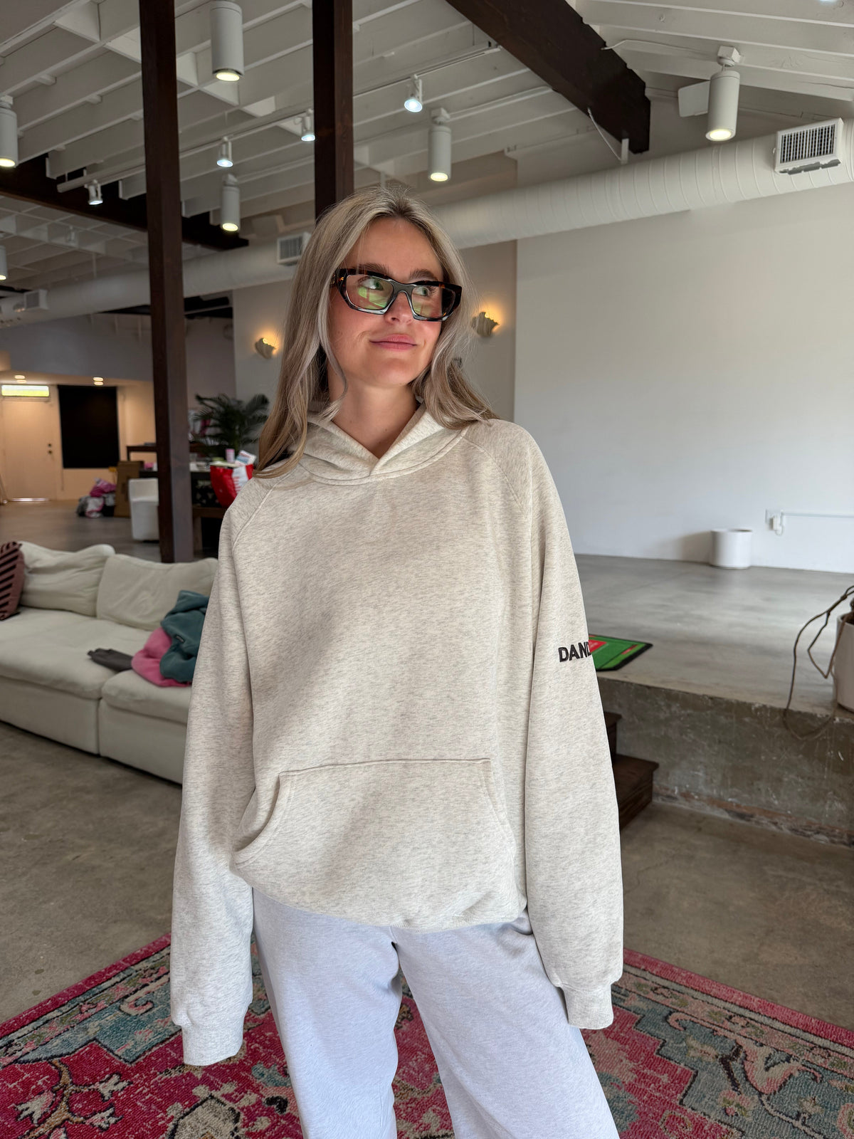 Basics Oversized Lux Hoodie in Heather Grey