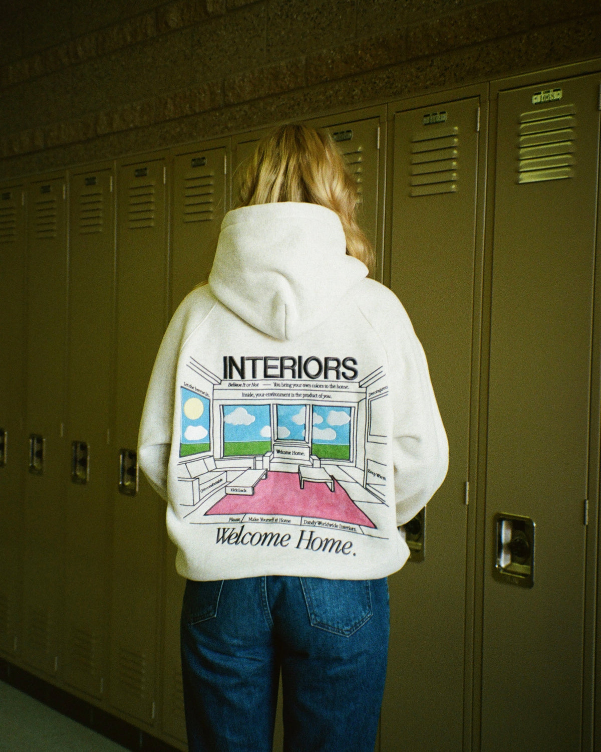 Interiors Oversized Lux Hoodie in Heather Gray