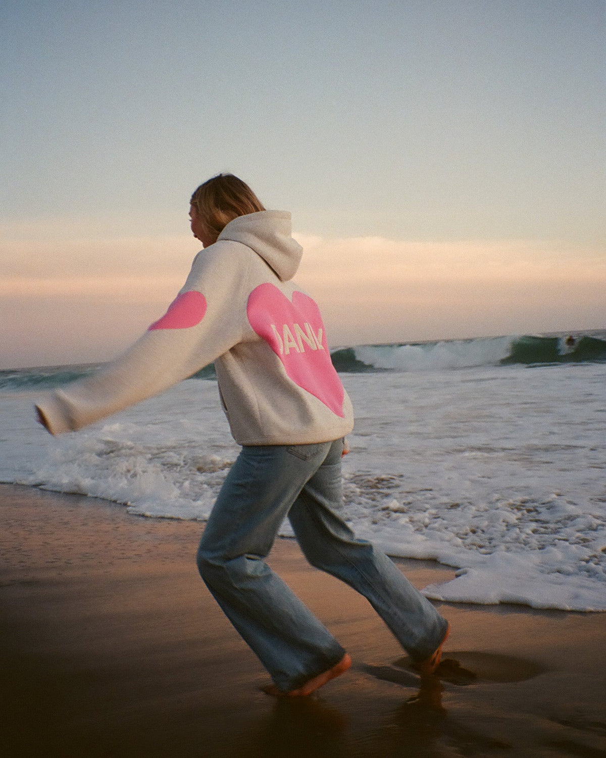 Big Heart Oversized Lux Hoodie in Heather Gray