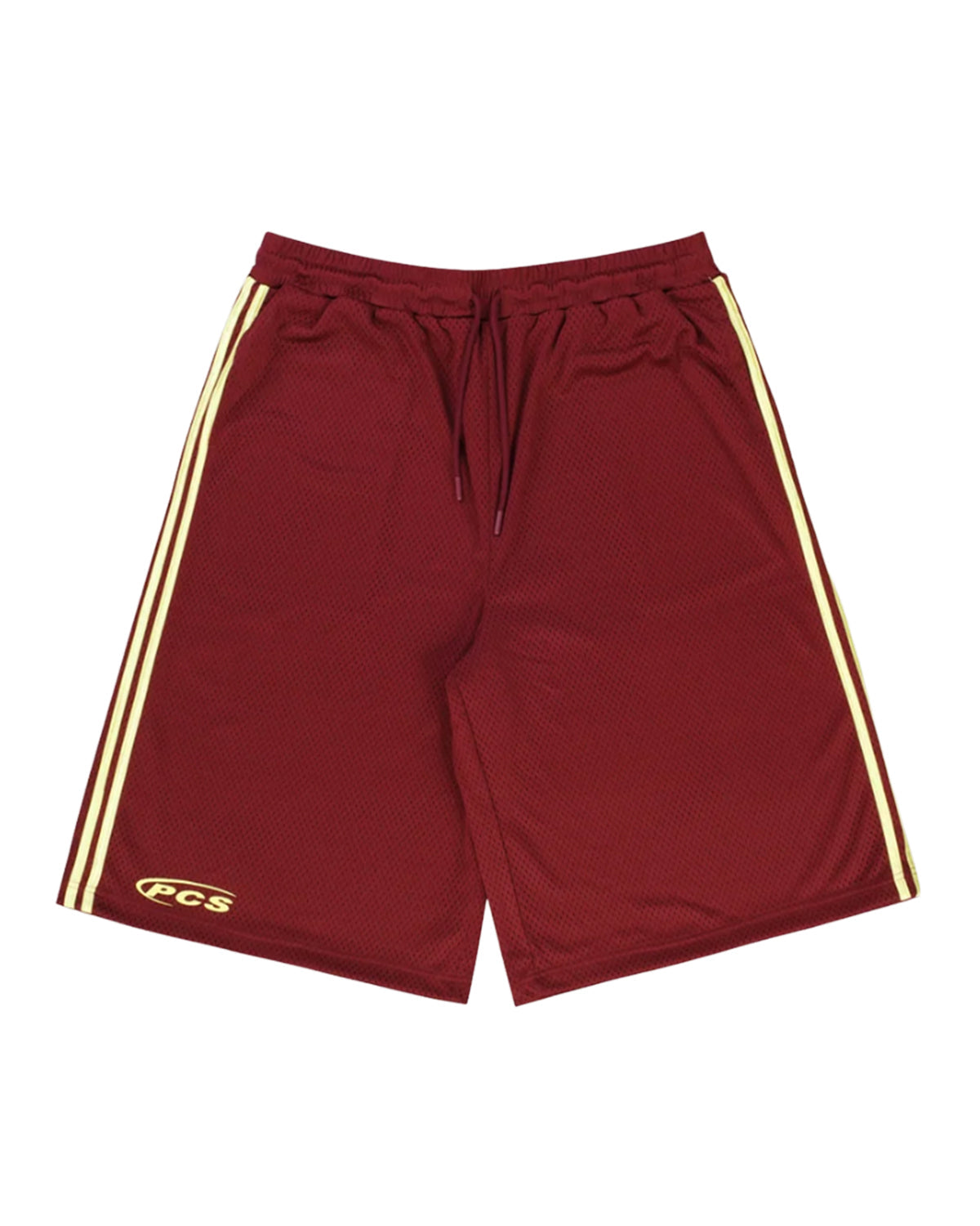 Pieces Hoop Long Shorts Burgundy