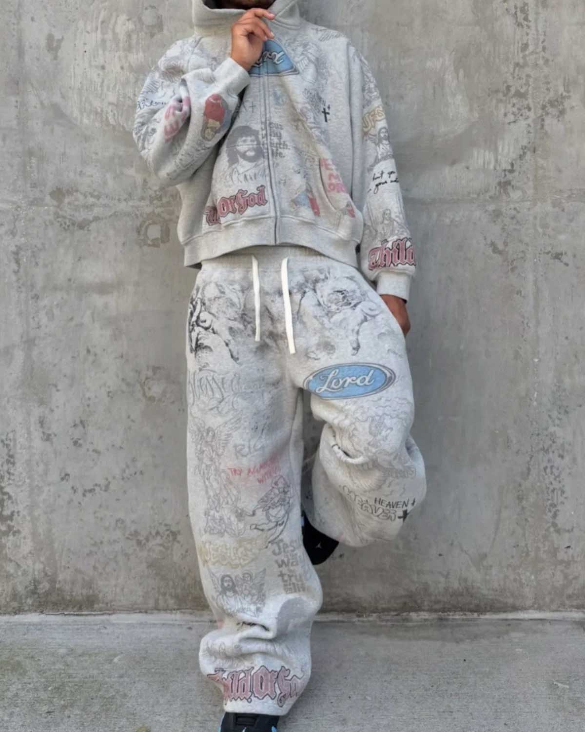 Righteous Jesus My Lord Sweatpants Grey