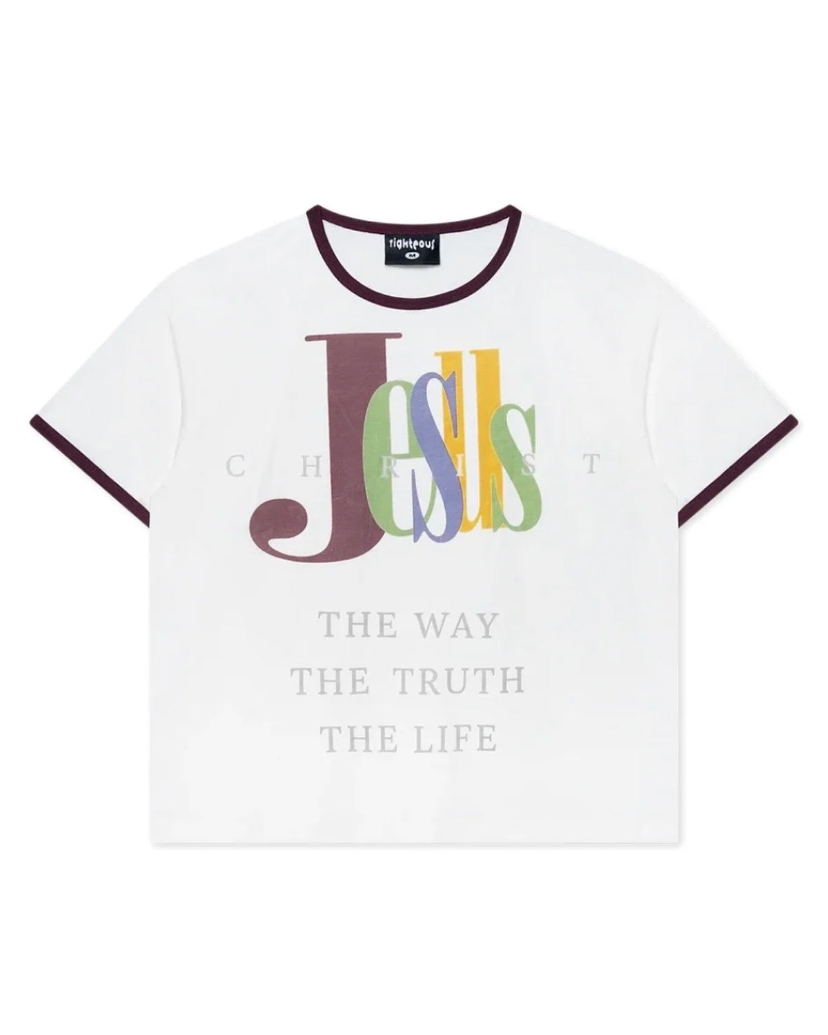 Righteous The Truth Ringer Tee White