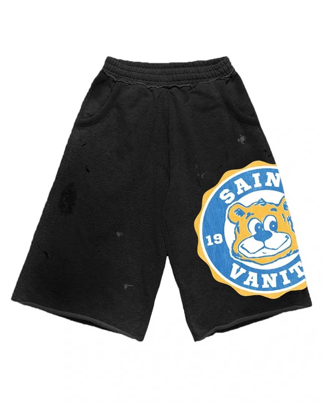Saint Vanity Bruin Long Shorts Black