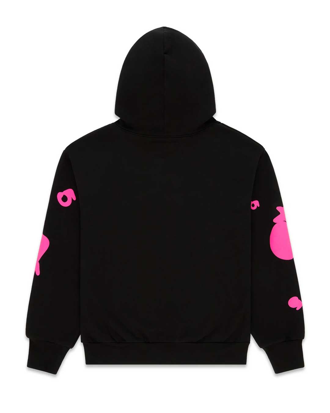 Sp5der Beluga Angel Number Hoodie Black/Pink