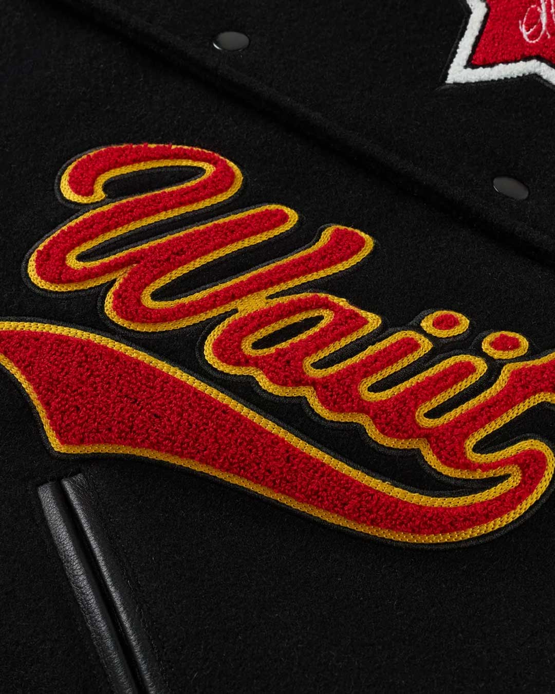 Sp5der District Cuntry Varsity Jacket Black