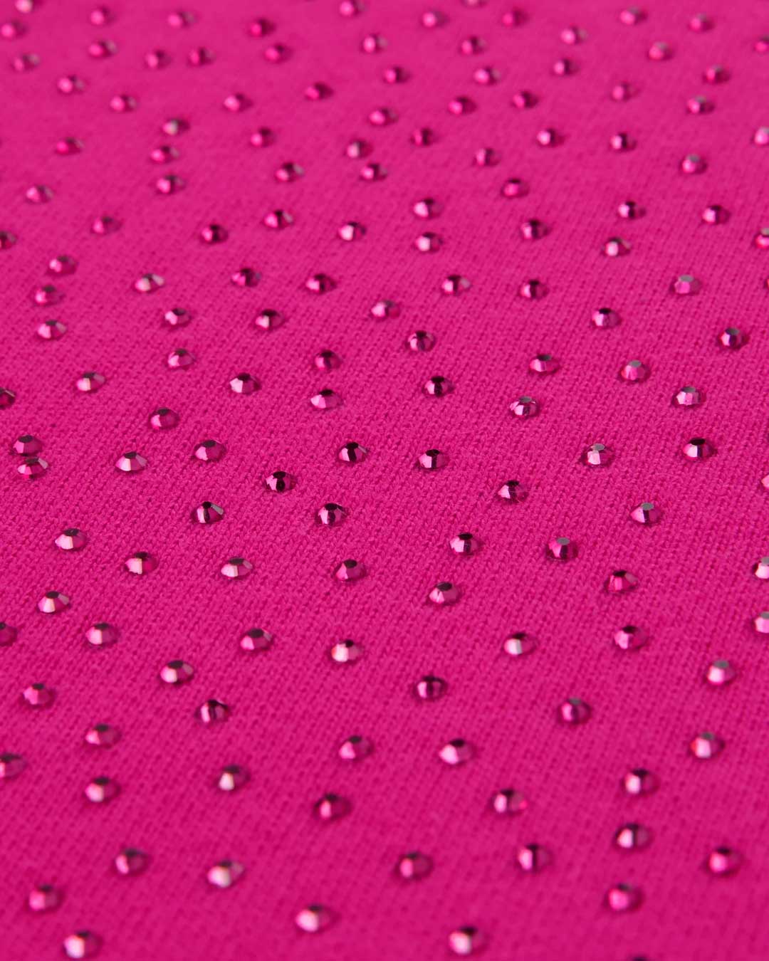 Sp5der Rhinestone OG Logo V2 Wide Leg Sweatpants Pink