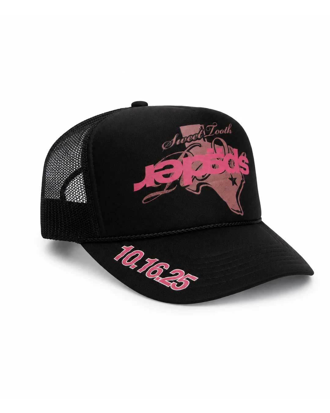 Sp5der Rodeo Texas Trucker Hat Black